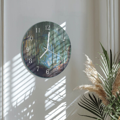 Orologio rotondo Foresta mistica