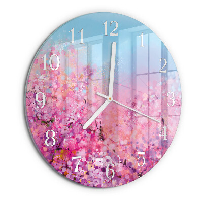 Orologio rotondo Motivo floreale