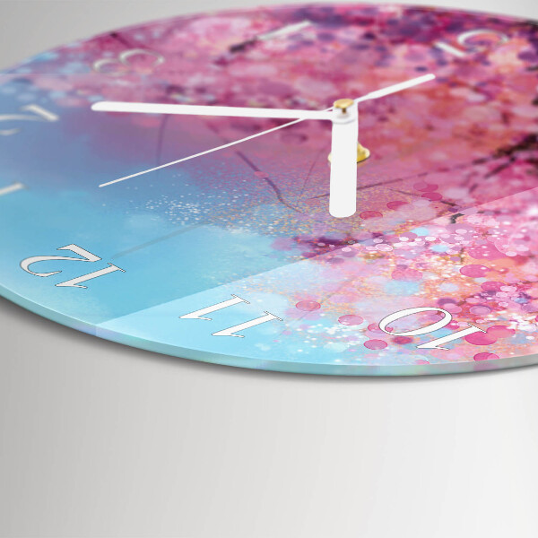 Orologio rotondo Motivo floreale