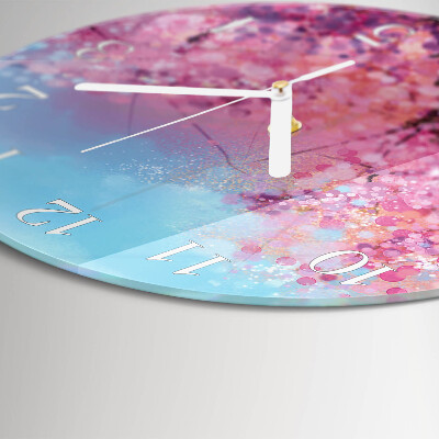 Orologio rotondo Motivo floreale