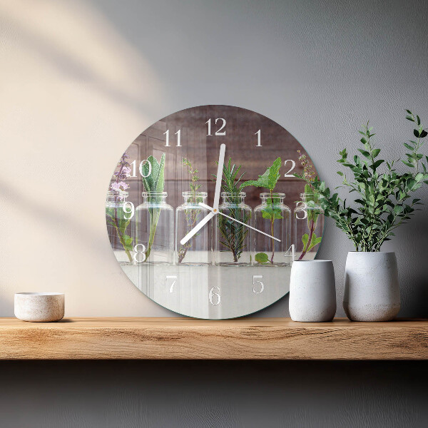 Orologio rotondo erbe