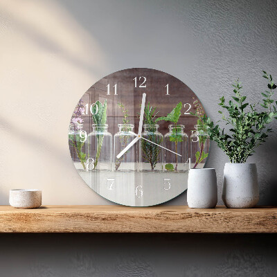 Orologio rotondo erbe