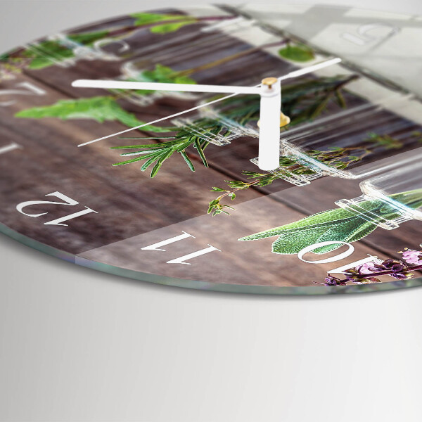 Orologio rotondo erbe