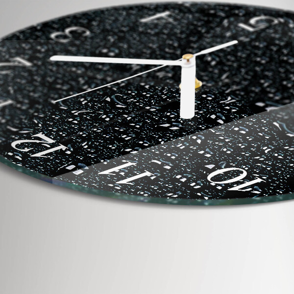 Orologio rotondo Gocce d'acqua