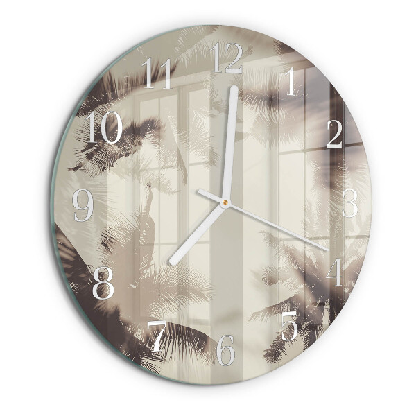 Orologio rotondo Palme