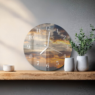 Orologio rotondo Tramonto