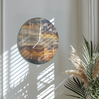 Orologio rotondo Tramonto