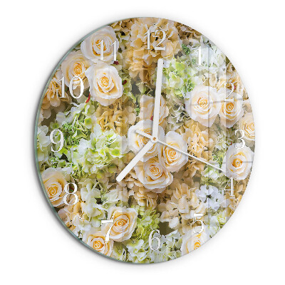 Orologio rotondo Fiori eleganti