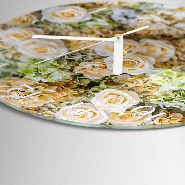 Orologio rotondo Fiori eleganti