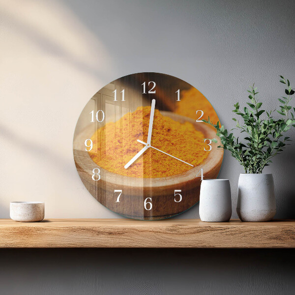 Orologio rotondo Curcuma