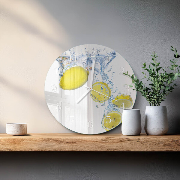 Orologio rotondo limoni