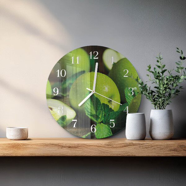 Orologio rotondo Mele verdi