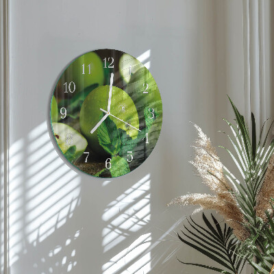Orologio rotondo Mele verdi