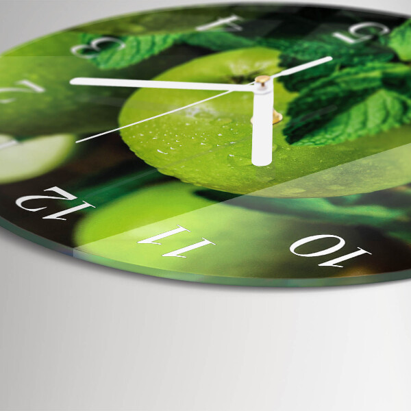 Orologio rotondo Mele verdi