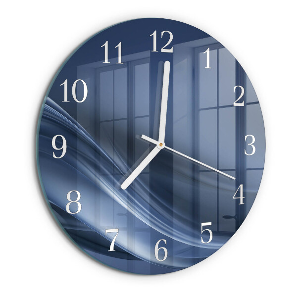 Orologio rotondo Onde blu