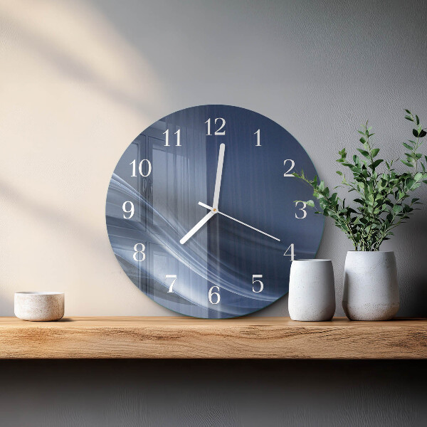 Orologio rotondo Onde blu