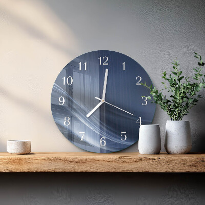 Orologio rotondo Onde blu