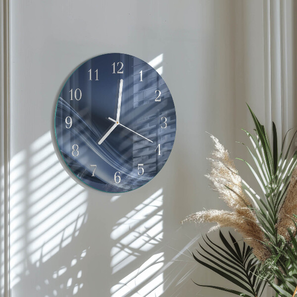 Orologio rotondo Onde blu