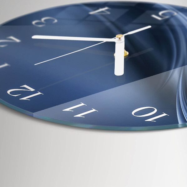 Orologio rotondo Onde blu