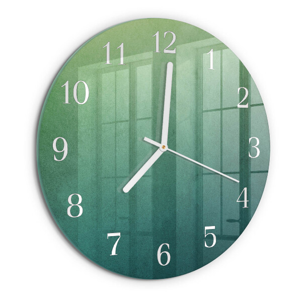 Orologio rotondo sfumatura verde