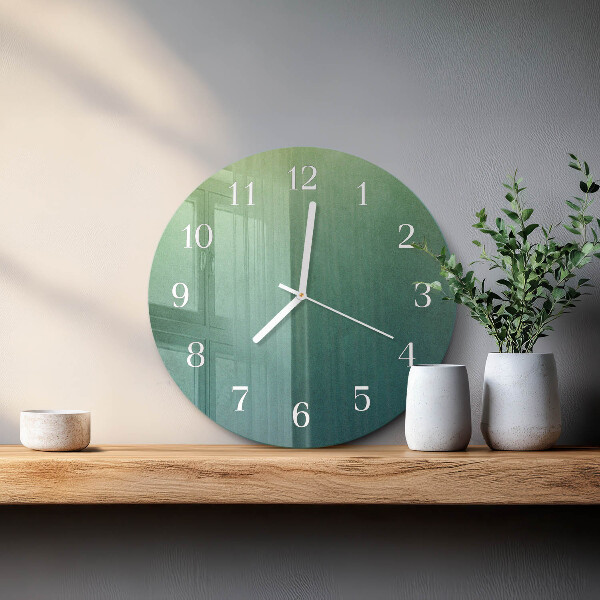 Orologio rotondo sfumatura verde