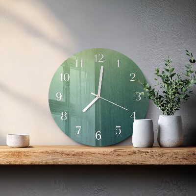 Orologio rotondo sfumatura verde