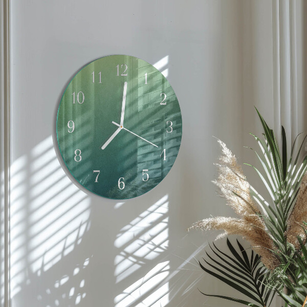 Orologio rotondo sfumatura verde