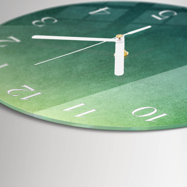 Orologio rotondo sfumatura verde