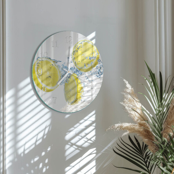 Orologio rotondo limoni