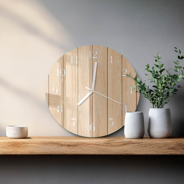 Orologio rotondo Legna