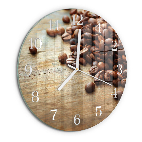 Orologio rotondo chicchi di caffè