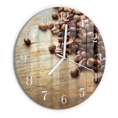 Orologio rotondo chicchi di caffè
