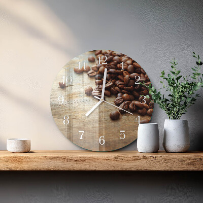 Orologio rotondo chicchi di caffè