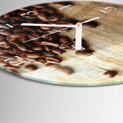 Orologio rotondo chicchi di caffè
