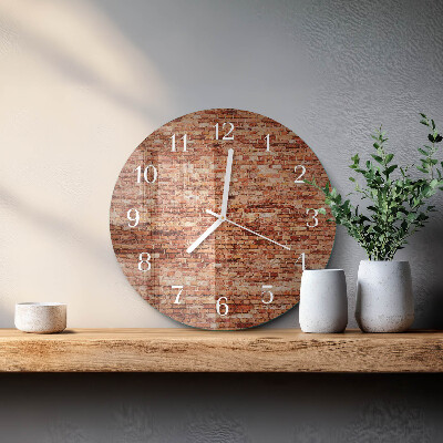 Orologio rotondo Muro di mattoni