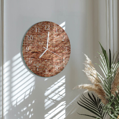 Orologio rotondo Muro di mattoni