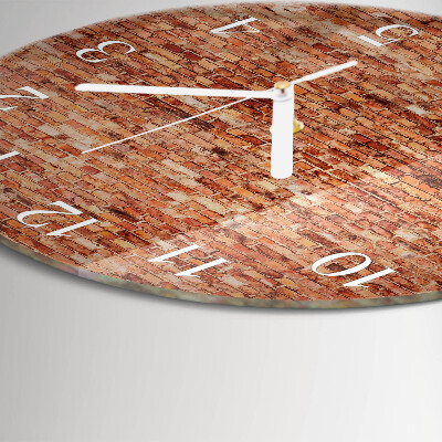 Orologio rotondo Muro di mattoni