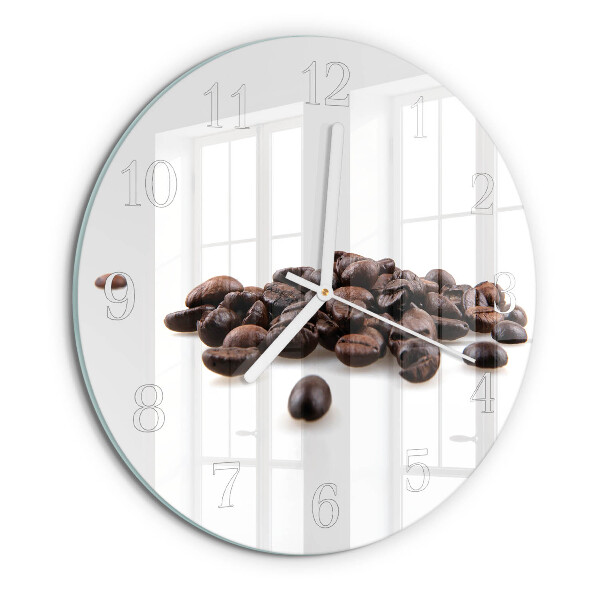 Orologio rotondo chicchi di caffè