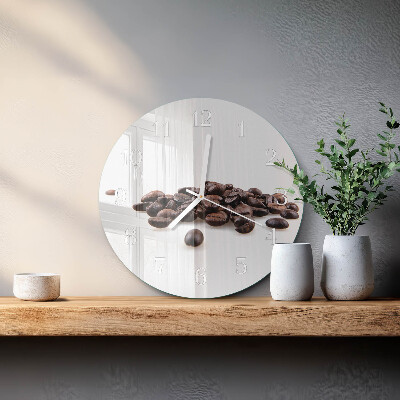 Orologio rotondo chicchi di caffè