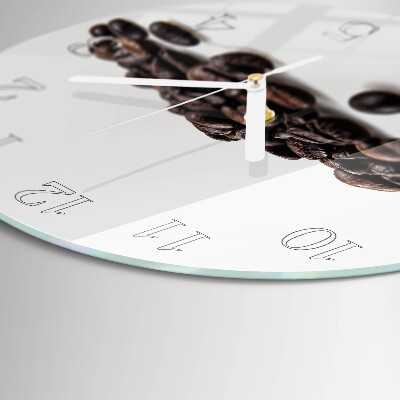 Orologio rotondo chicchi di caffè