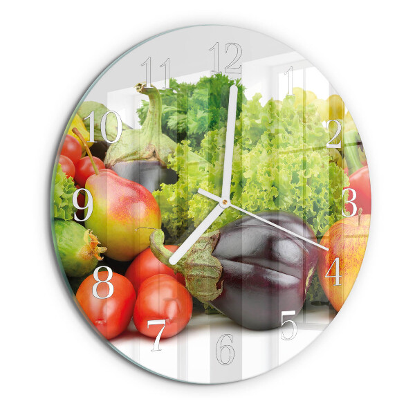 Orologio rotondo Verdure