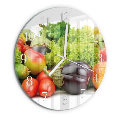 Orologio rotondo Verdure