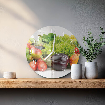 Orologio rotondo Verdure