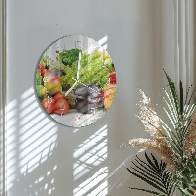 Orologio rotondo Verdure