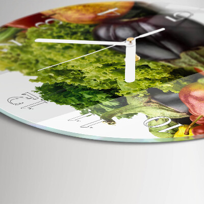 Orologio rotondo Verdure