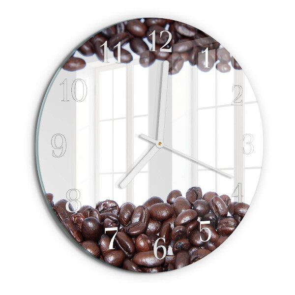 Orologio rotondo chicchi di caffè