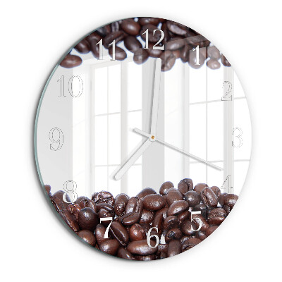 Orologio rotondo chicchi di caffè
