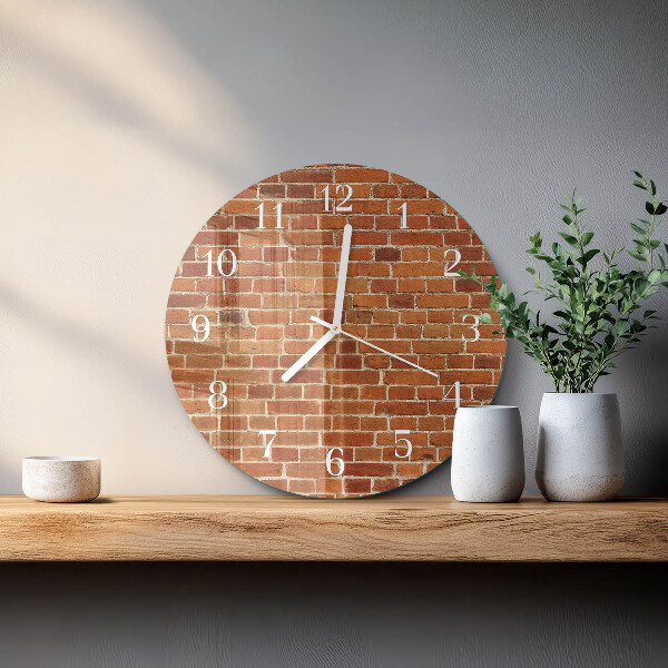 Orologio rotondo Muro di mattoni
