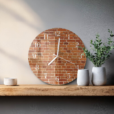 Orologio rotondo Muro di mattoni