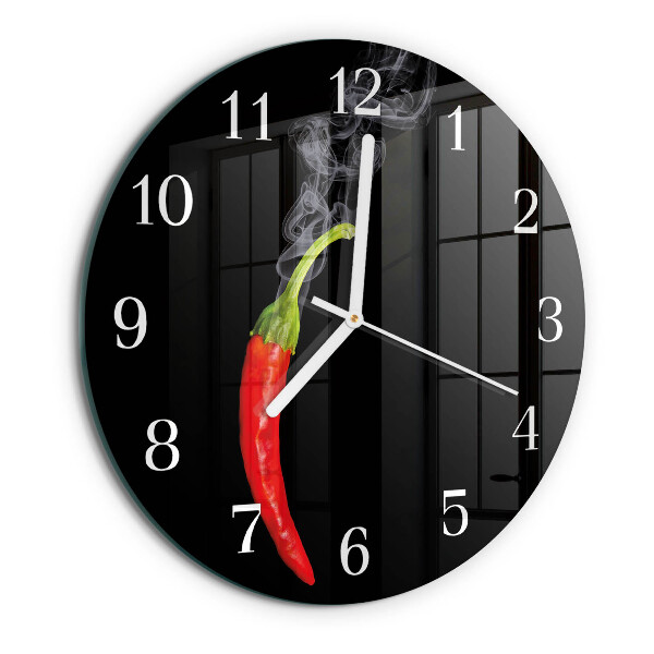 Orologio rotondo peperoncino